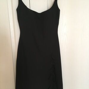 Badgley Mischka Black Strapless Dress